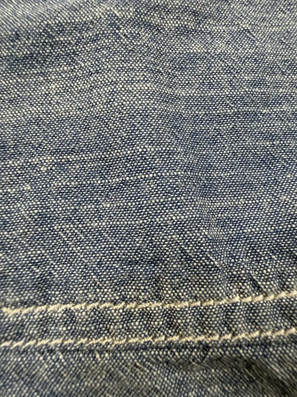 Woolrich Shirt Mens Medium Blue Short Sleeve Button Front Chambray Casual